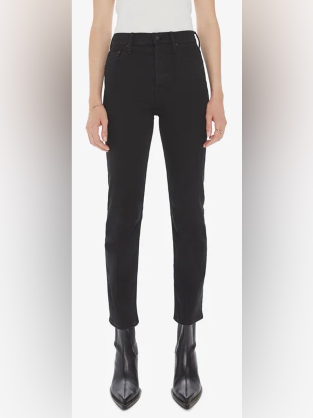 MOTHER The Tomcat Ankle Lasting Impression Black Size 28